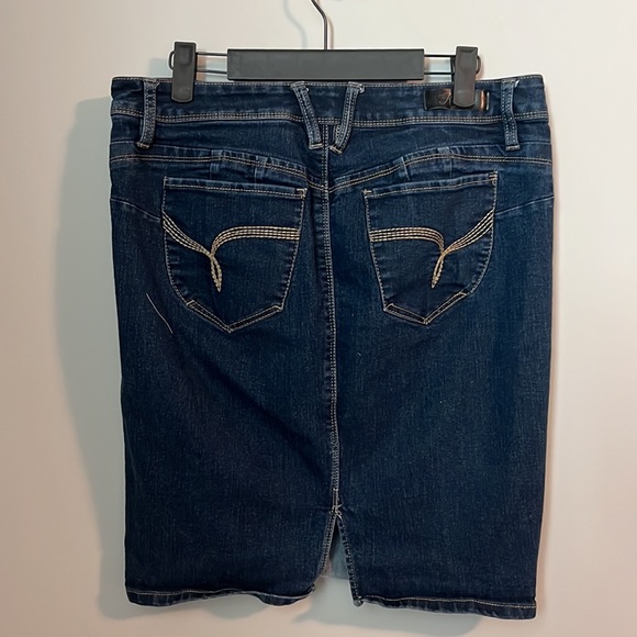 Denim Pencil Skirt - Picture 3 of 3